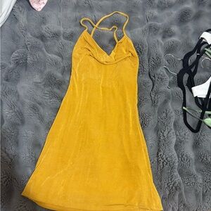 Mustard Yellow Strappy Dress